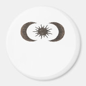 Whimsigoth Zon en manen Magneet (Voorkant)