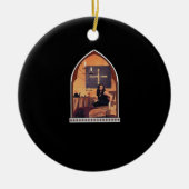 Whimsigothic Cathedral Window Classic Keramisch Ornament (Voorkant)