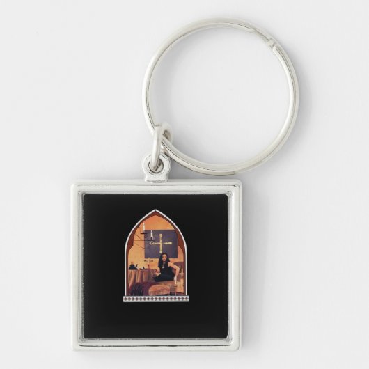 Whimsigothic Cathedral Window Classic Sleutelhanger (Voorkant)