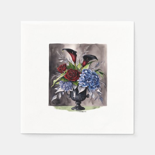 Whimsigothic – Gotische bloemenvaas esthetische kl Servet (Voorkant)