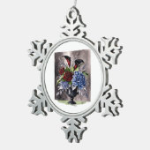 Whimsigothic – Gotische bloemenvaas esthetische kl Tin Sneeuwvlok Ornament (Rechts)