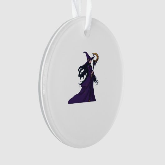 Whimsigothic Moon Witch Ornament (voorkant)