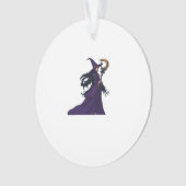 Whimsigothic Moon Witch Ornament (voorkant)