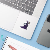 Whimsigothic Moon Witch Sticker (Laptop met iPhone)