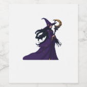 Whimsigothic Moon Witch Wijn Etiket (Enkel label)