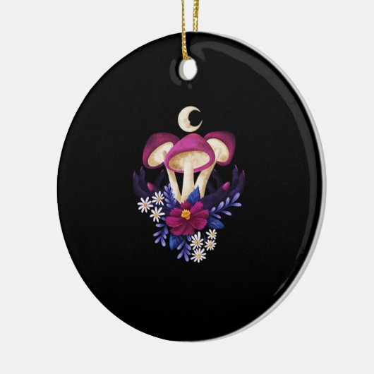 Whimsigothic Mushrooms Classic Keramisch Ornament (Links)