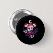 Whimsigothic Mushrooms Classic Ronde Button 5,7 Cm (Voorkant /achterkant)
