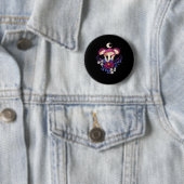 Whimsigothic Mushrooms Classic Ronde Button 5,7 Cm (In situ)