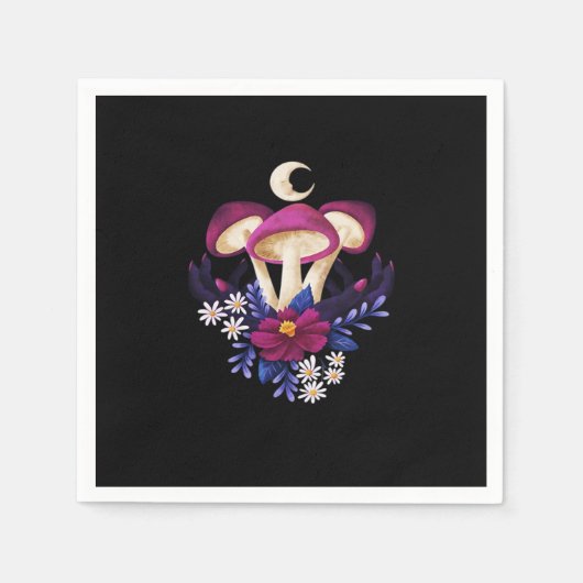 Whimsigothic Mushrooms Classic Servet (Voorkant)