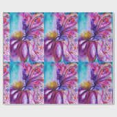 WHIMSIKE KUTE BLOEMENFEE IN ROZE, GOUDEN SPROKKELS CADEAUPAPIER (Vlak)