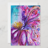 WHIMSIKE KUTE BLOEMENFEE IN ROZE, GOUDEN SPROKKELS KAART (Voorkant)