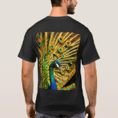 "WhimsiPlume: Etherische pauwenkleding" T-shirt (Achterkant)
