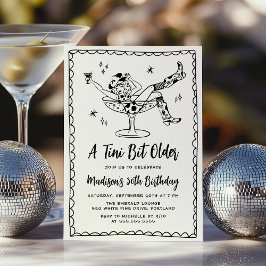 Whimsisch Een Tini Bit Oudere Verjaardagsfeest Kaart