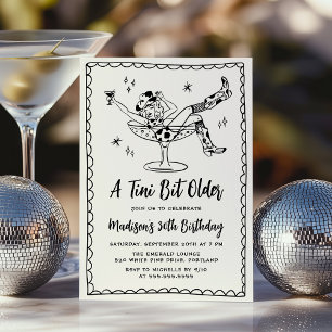 Whimsisch Een Tini Bit Oudere Verjaardagsfeest Kaart