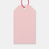 Whimsisch handgetekend kerstfeest cadeaulabel (Achterkant)
