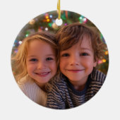 Whimsisch Hart Beste Moeder Ooit Kerst Foto Keramisch Ornament (Achterkant)