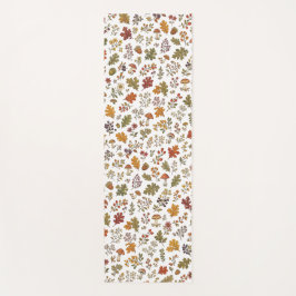 Whimsisch Herfst Bos Paddenstoelen Bladeren Patroo Yogamat