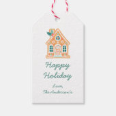 Whimsisch kerstfeest cadeaulabel (Voorkant)