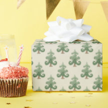 Whimsisch Kromme Kerstboom Patroon