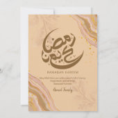 Whimsisch Pastel Agate Ramadan Iftar-diner Kaart (Achterkant)
