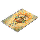 Whimsisch Steampunk Uil Notitieboek – Antiek (Linkerzijde)
