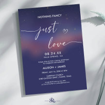 Whimsisch Sterrennacht Schrift Modern Huwelijk