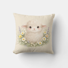 WhimsiSchapen en Wilde Bloemen voor een Charmante Kussen