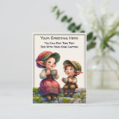 Whimsische alledaagse sentiment verhaalboek kunst  briefkaart (Staand voorkant)