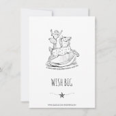 Whimsische Baby Shower Baby Zwart Op Wit Kaart (Achterkant)