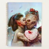 Whimsische buitenaardse romance planner (Voorkant)