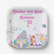 Whimsische Elegante Onder de Zee Zeemeermin Vierka