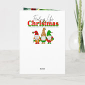 Whimsische Elf | Gepersonaliseerde Kerstmis Kaart (Achterkant)