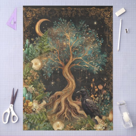 Whimsische Fantasie Hemelse Kunst Collage Decoupag Tissuepapier (Craft)