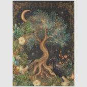 Whimsische Fantasie Hemelse Kunst Collage Decoupag Tissuepapier (Voorkant)