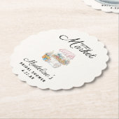 Whimsische 'Fresh Off The Market' Bruidsjonker  Kartonnen Onderzetters (Gekanteld)