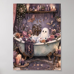 Whimsische Geest Bubbelbad Bloemige Whimsigoth Poster