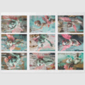 Whimsische Gotische Fee Junk Journal Decoupage  Tissuepapier (Voorkant)