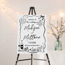 Whimsische handgetekende illustraties Doodle bruil