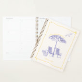 Whimsische handgetekende kust jaarplanner planner (Display)