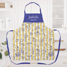 Whimsische Italiaanse Voedsel Illustratie Gele Str