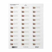 Whimsische kabouters Sneeuwman Kerst Retouradres Etiket (Full Sheet)