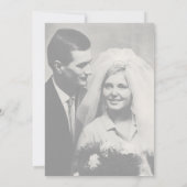 Whimsische kalligrafie | Vervagende foto jubileum Kaart (Achterkant)