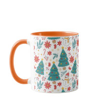 Whimsische Kerstboom en Sneeuwman Vakantie