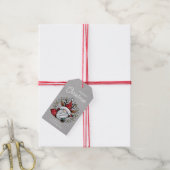 Whimsische Kerstkabouter Favor Cadeaulabel (Met Touw)