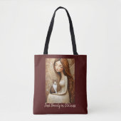 Whimsische Kerstkat Winter Juffrouw Kunst Tas (Voorkant)