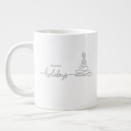 Whimsische Kerstmok – Vrolijke Kerstkoffie Grote Koffiekop
