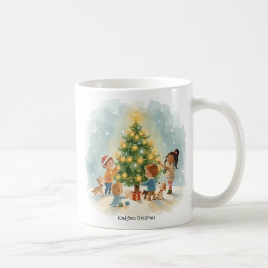 Whimsische Kerstmug – Kind_Ones Cozy Koffiemok (Rechts)
