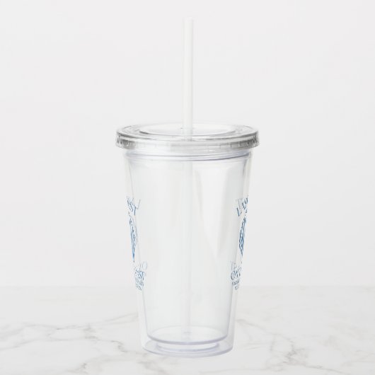 Whimsische laatste toast op de kust acryl drinkbeker (Rechts)