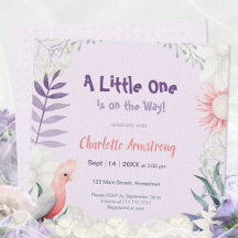 Whimsische Lavendel Geslachtsneutrale Babyborrel