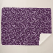 Whimsische lavendelbloesems zachte deken (Voorkant (horizontaal))